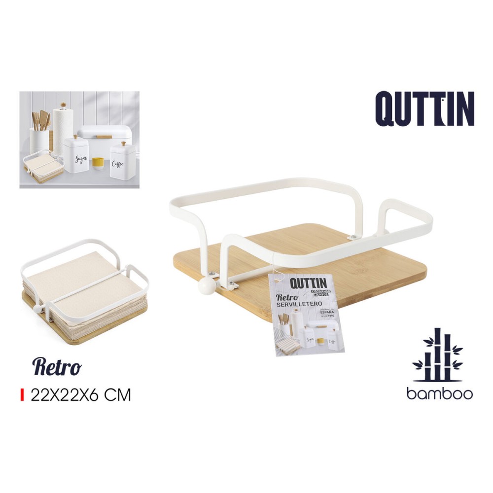 Serviettenring Quttin Metall 22 x 22 x 6 cm (6 Stück)
