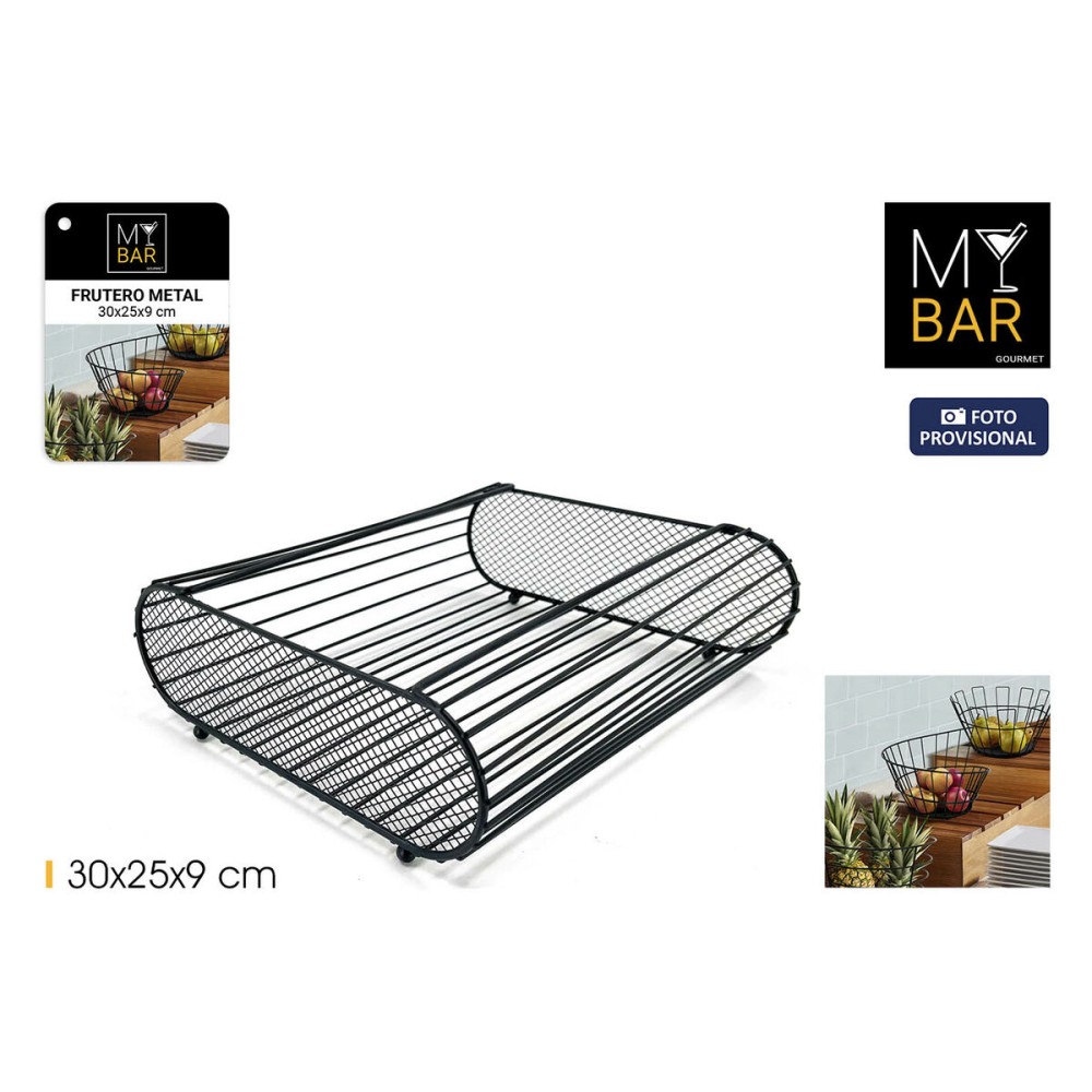 Fruit Bowl My Bar Metal 30 x 25 x 9 cm (6 Units)