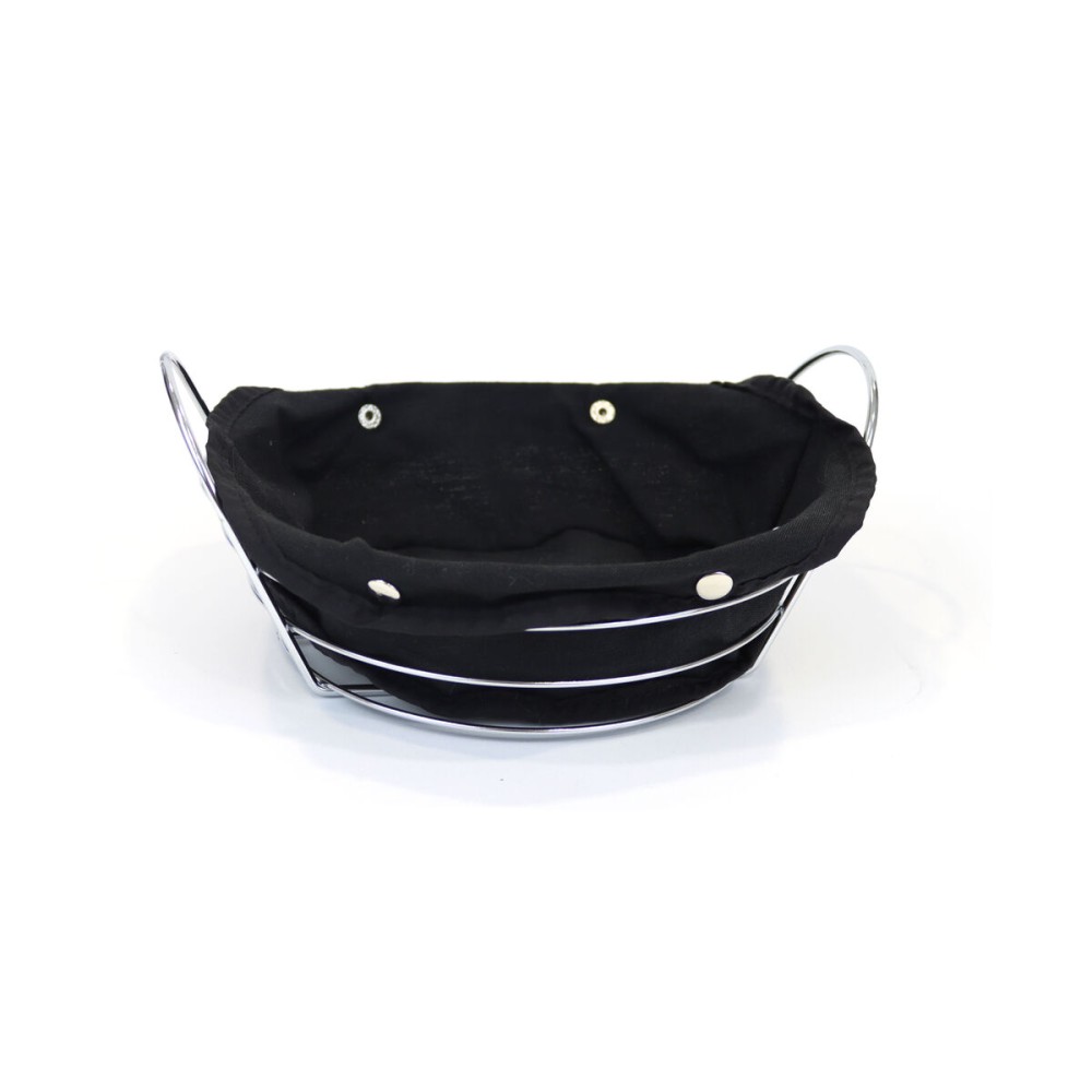 Breadbasket My Bar Black Metal 26 x 23,5 x 11,2 cm (12 Units)