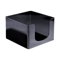Napkin holder My Bar COCKTAIL Black Plastic 12,8 x 12,8 x 8,8 cm (24 Units)