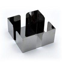 Napkin holder My Bar Steel 12 x 12 x 6 cm (24 Units)