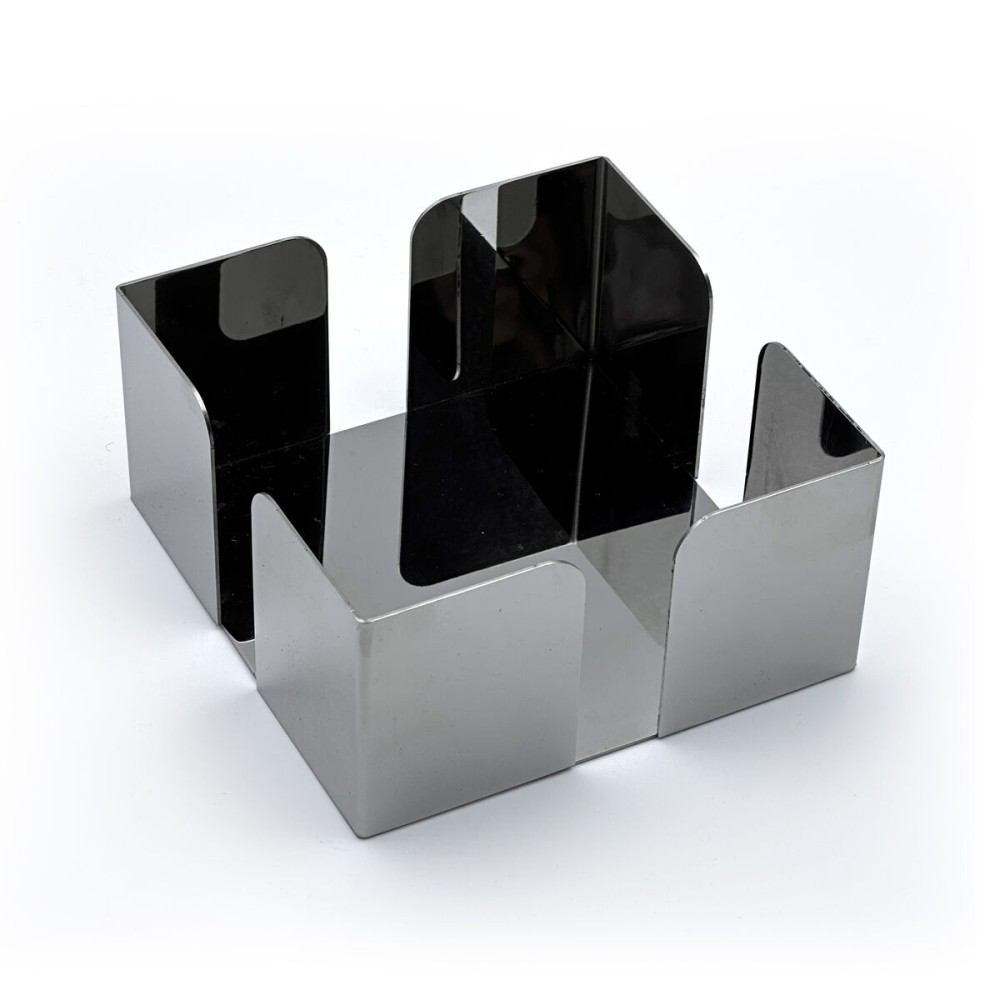 Napkin holder My Bar Steel 12 x 12 x 6 cm (24 Units)