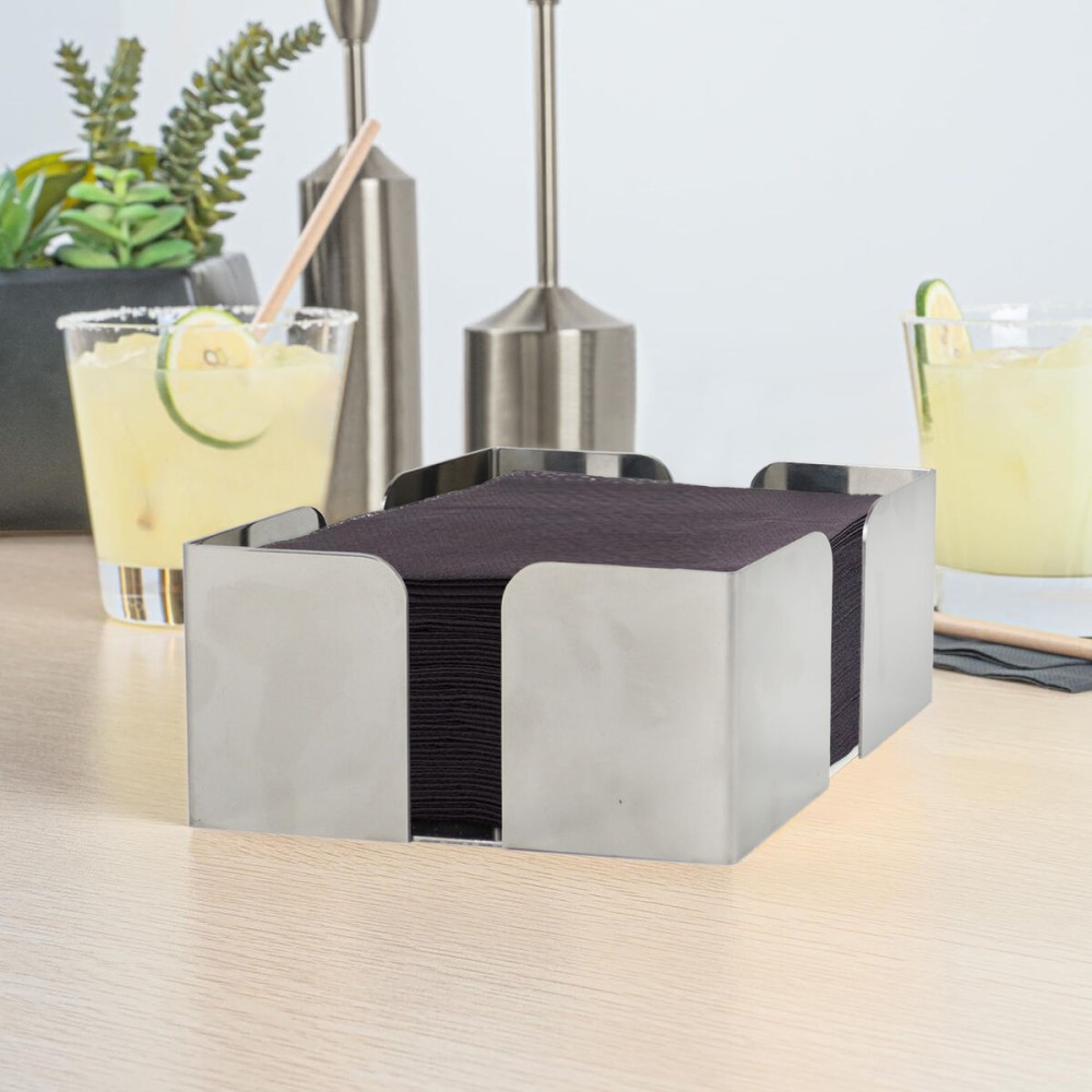Napkin holder My Bar Steel 12 x 12 x 6 cm (24 Units)