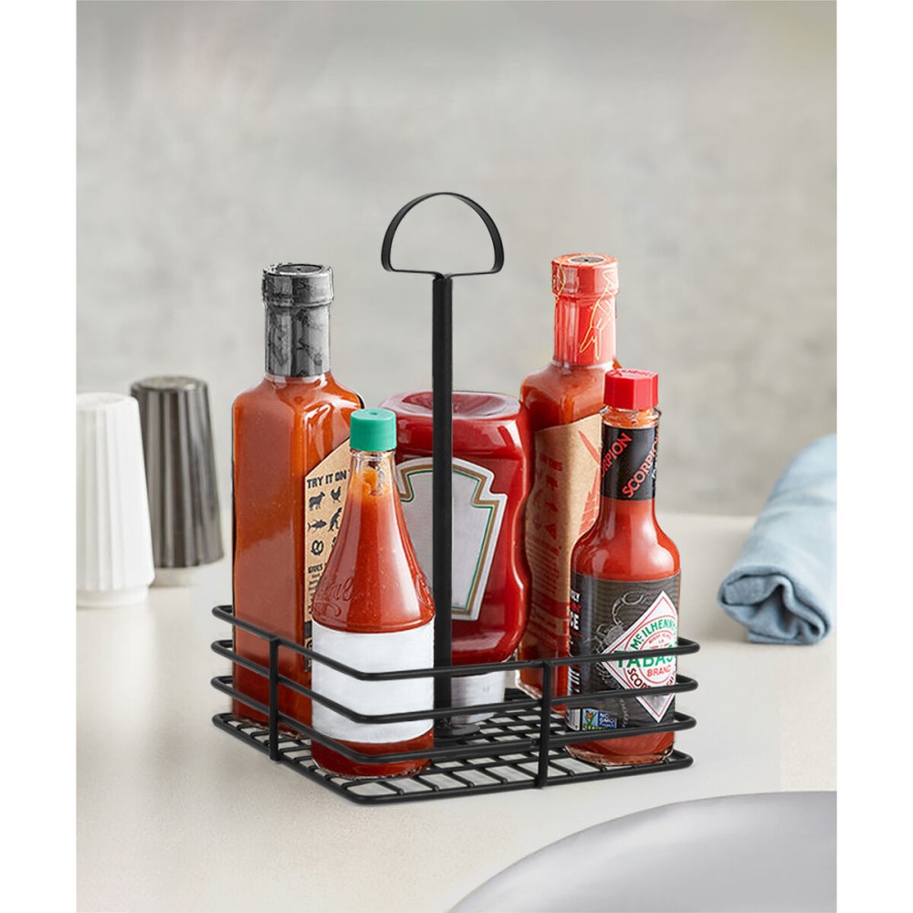 Multi-Purpose Organiser My Bar 15 x 15 x 22 cm Black (12 Units)