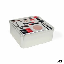 Multi-use Box Confortime Make-Up Metal 19,7 x 19,7 x 8 cm (12 Units)