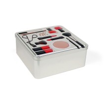 Multi-use Box Confortime Make-Up Metal 19,7 x 19,7 x 8 cm (12 Units)