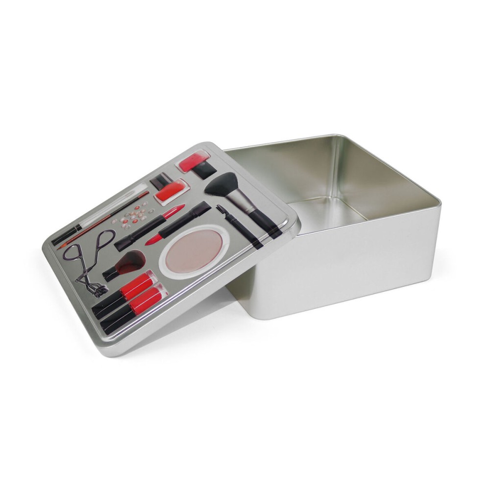 Multi-use Box Confortime Make-Up Metal 19,7 x 19,7 x 8 cm (12 Units)