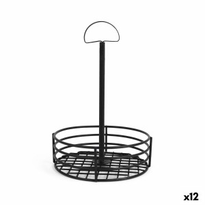 Mehrzweck-Organizer My Bar 15 x 15 x 22 cm Schwarz (12 Stück)