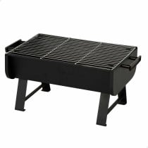 Grill Tragbarer Aktive Stahl 45 x 25 x 30 cm Schwarz (2 Stück)