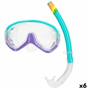 Snorkel Goggles and Tube AquaSport Turquoise (6 Units)