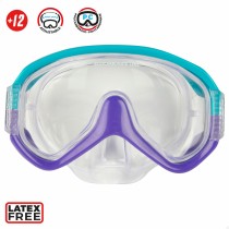 Masque de Plongée avec Tube AquaSport Turquoise (6 Unités)
