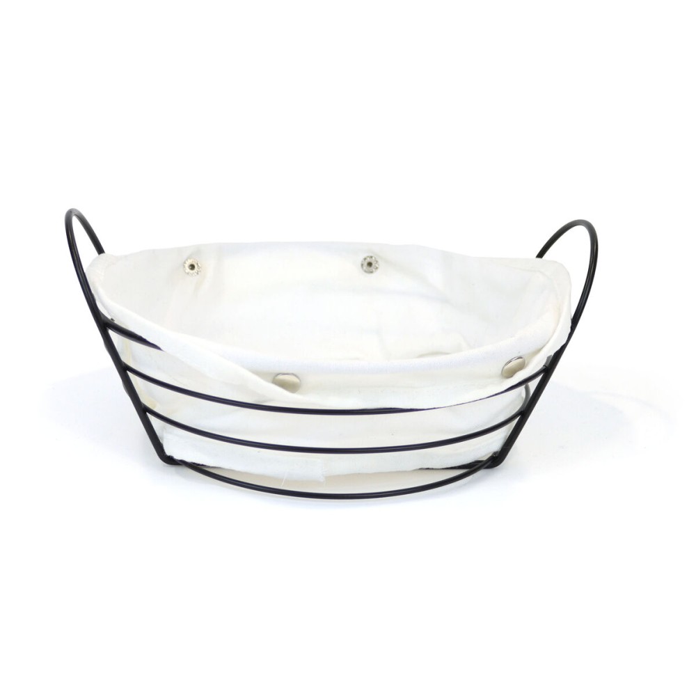 Breadbasket My Bar White Metal 26 x 23,5 x 11,2 cm (12 Units)