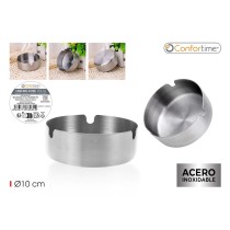 Ashtray Confortime Steel 10 cm (36 Units)