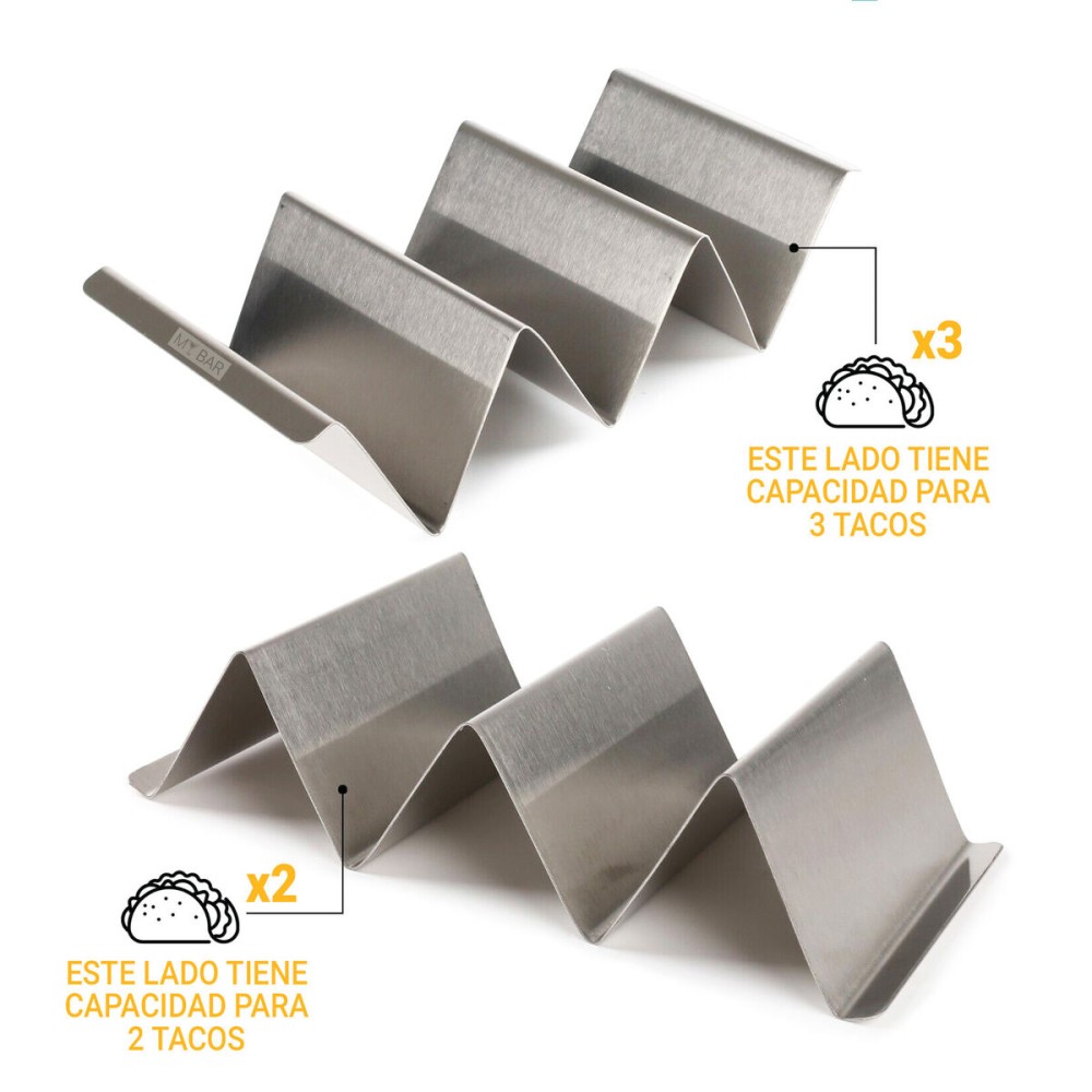 Support pour tacos My Bar 22 x 10 x 5 cm 0,6 mm (24 Unités)