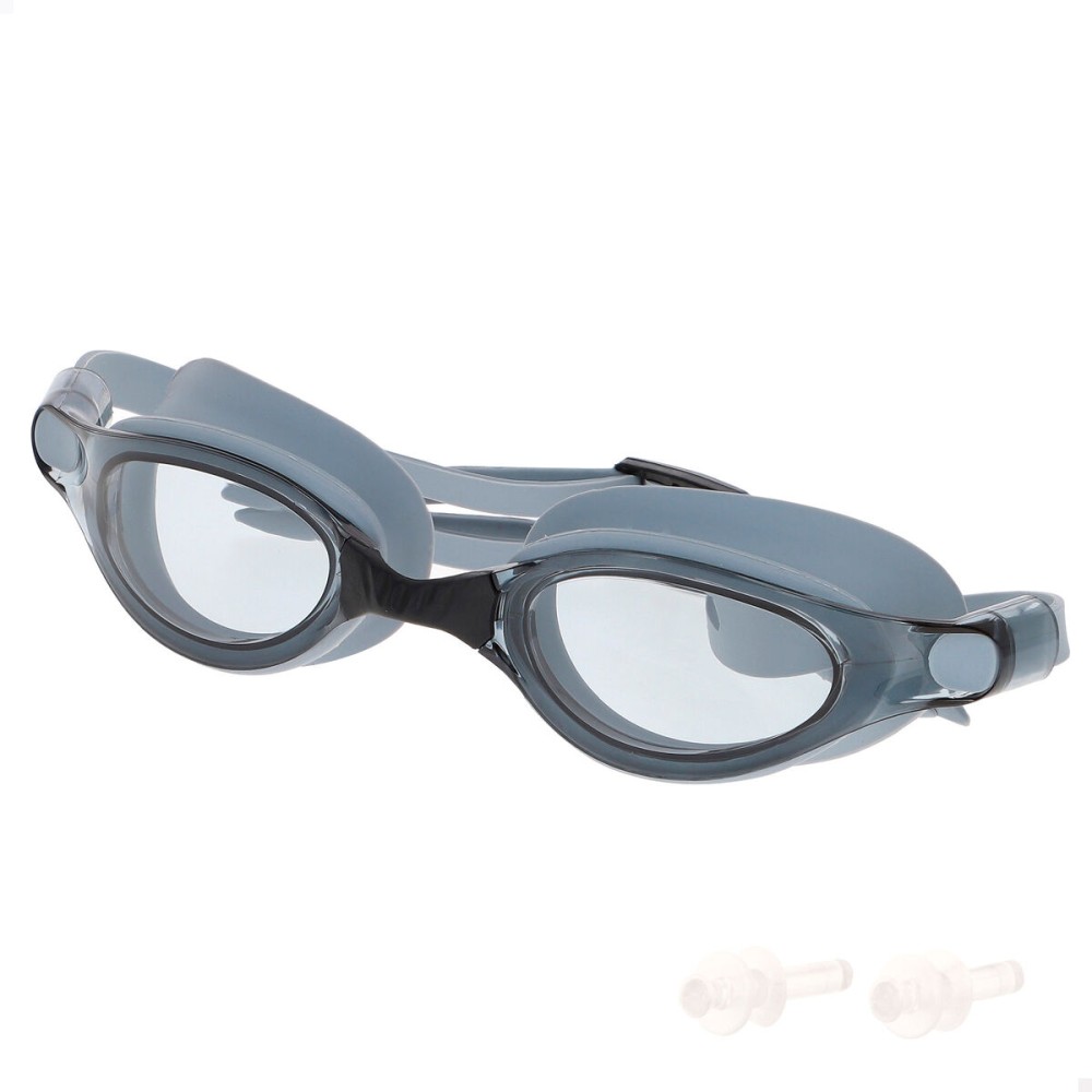 Adult Swimming Goggles AquaSport Black Grey (12 Units)