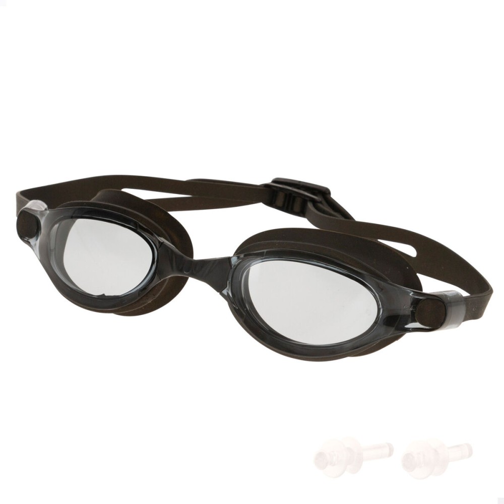 Adult Swimming Goggles AquaSport Black Grey (12 Units)