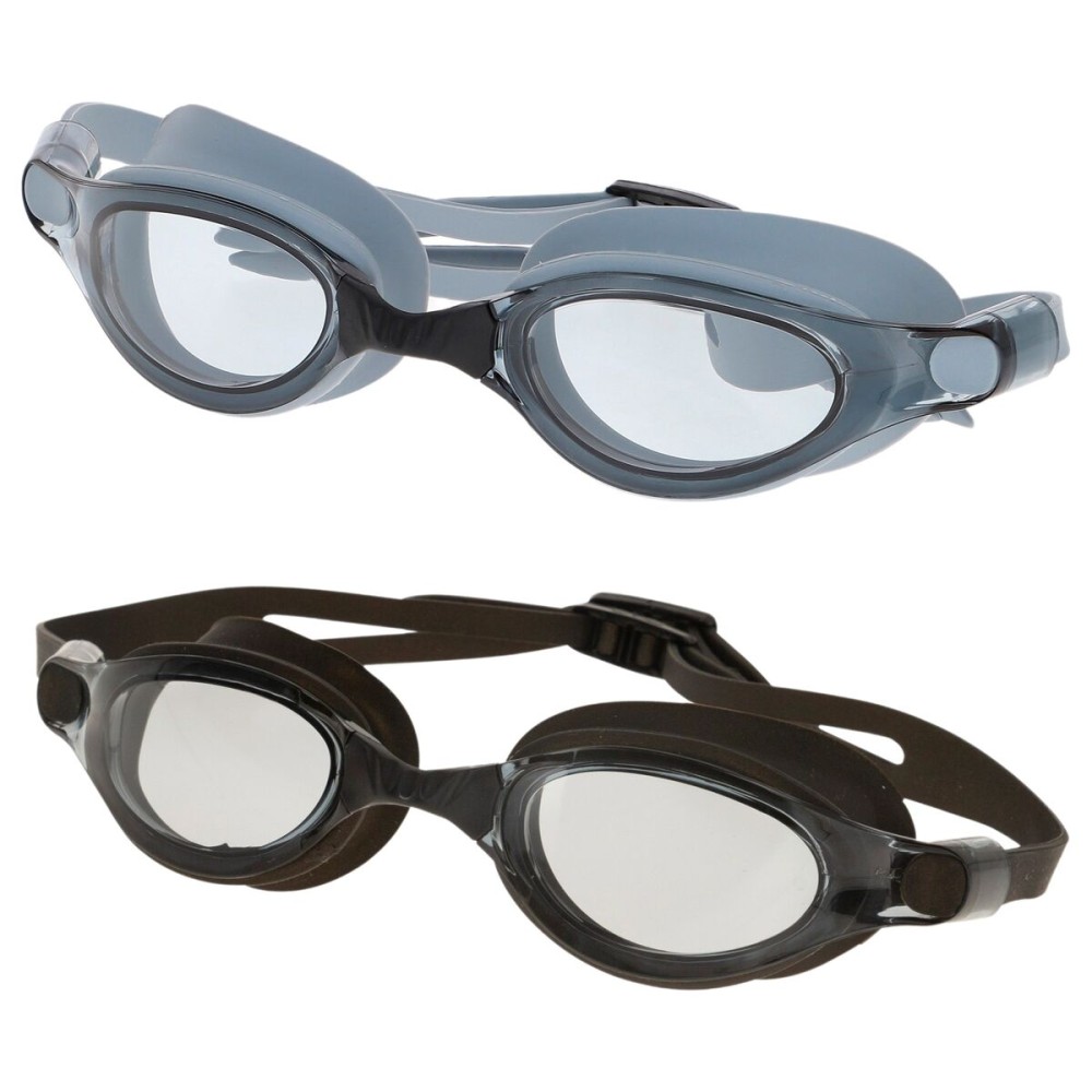 Adult Swimming Goggles AquaSport Black Grey (12 Units)