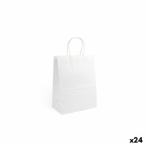 Sac en papier Algon Blanc 20,6 x 11 x 27 cm 3 Pièces (24 Unités)