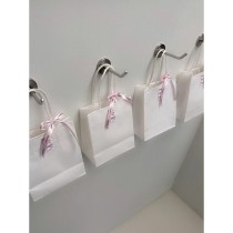 Sac en papier Algon Blanc 20,6 x 11 x 27 cm 3 Pièces (24 Unités)