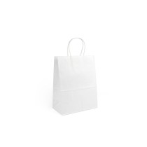 Sac en papier Algon Blanc 20,6 x 11 x 27 cm 3 Pièces (24 Unités)