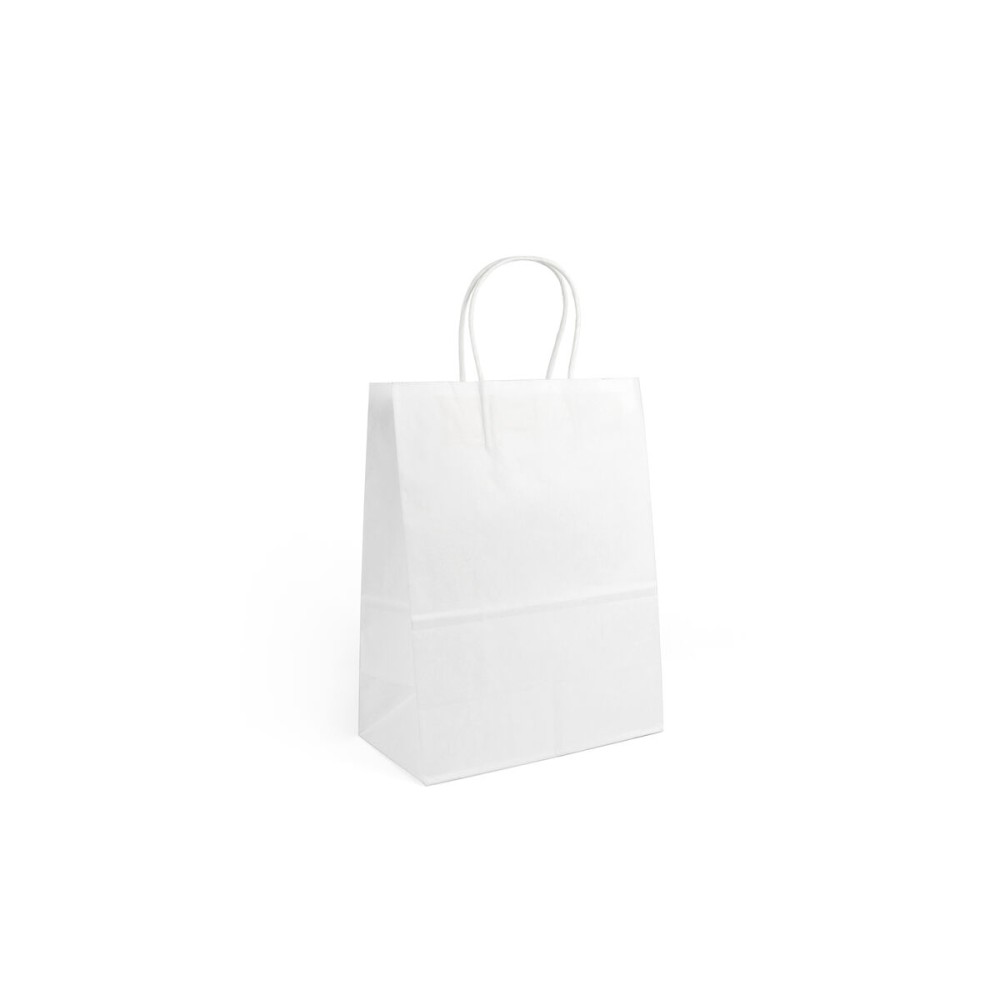 Sac en papier Algon Blanc 20,6 x 11 x 27 cm 3 Pièces (24 Unités)