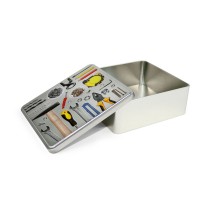 Multi-use Box Confortime Tools Metal 23,7 x 22,2 x 8,9 cm (12 Units)