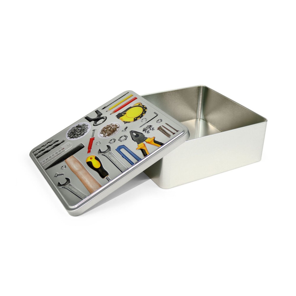 Multi-use Box Confortime Tools Metal 23,7 x 22,2 x 8,9 cm (12 Units)
