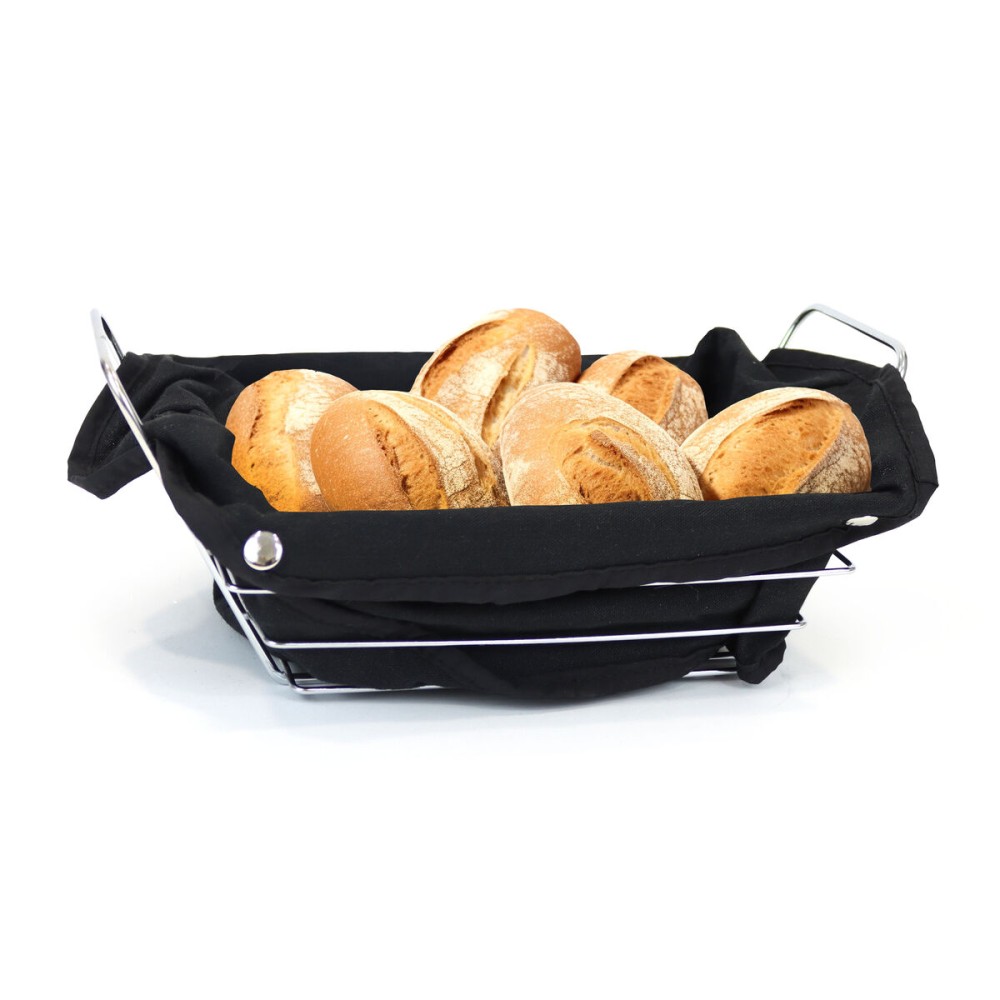 Brotkorb My Bar Schwarz Metall rechteckig 29 x 20 x 11,7 cm (12 Stück)