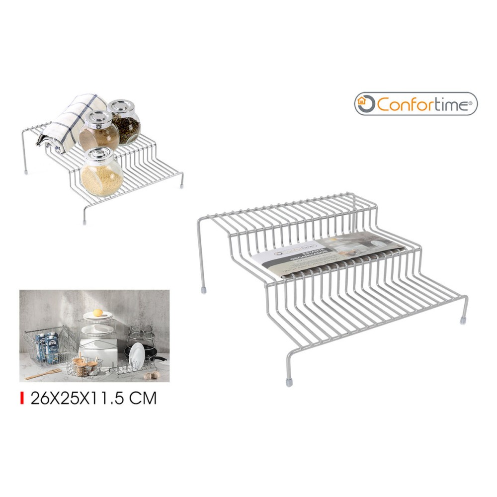 Kitchen Cupboard Organiser Confortime 26 x 25 x 11,5 cm (12 Units)