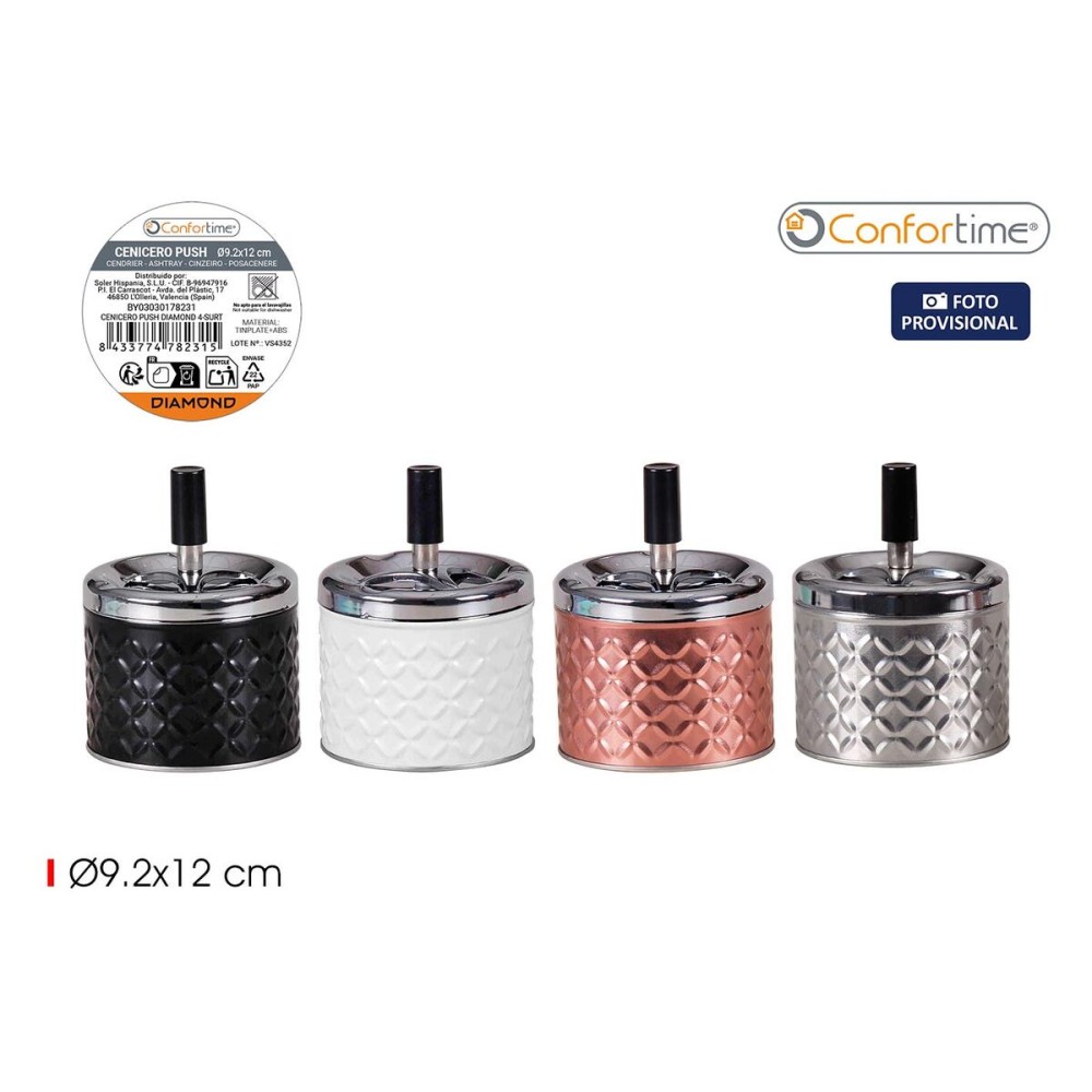 Ashtray Confortime 9,2 x 12 cm (12 Units)