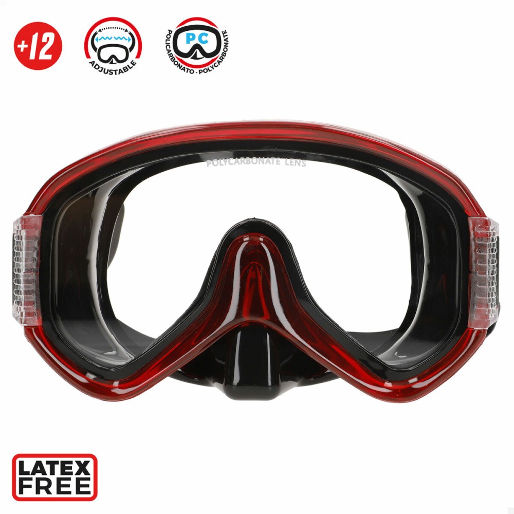 Masque de Plongée avec Tube AquaSport (6 Unités)