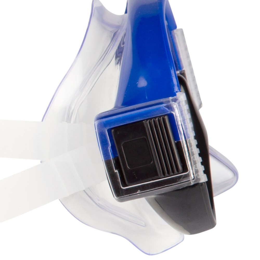 Masque de Plongée avec Tube AquaSport Bleu (6 Unités)