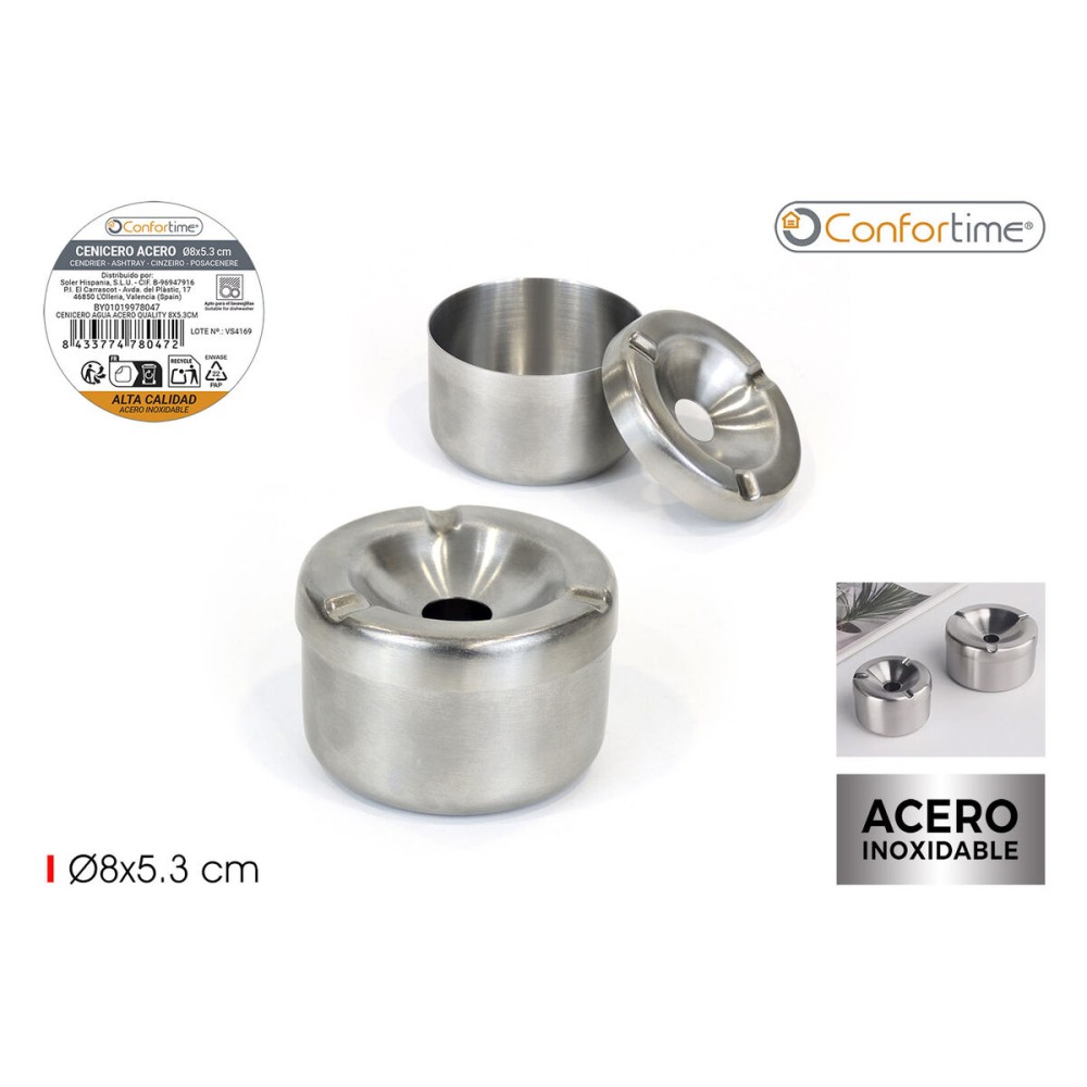 Ashtray Confortime Steel (24 Units)