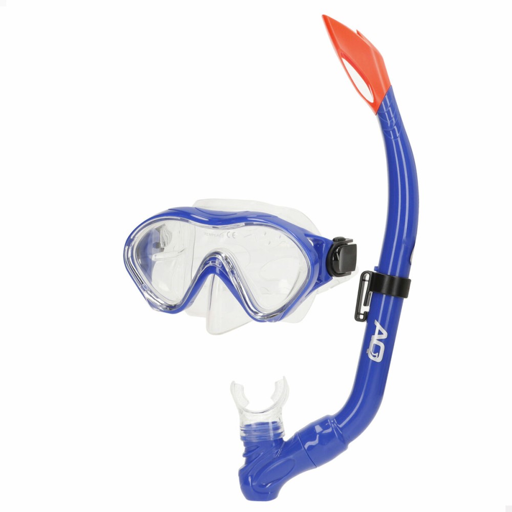 Taucherbrille mit Schnorchel AquaSport Blau Rosa (6 Stück)