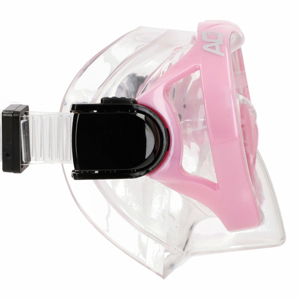 Masque de Plongée avec Tube AquaSport Bleu Rose (6 Unités)