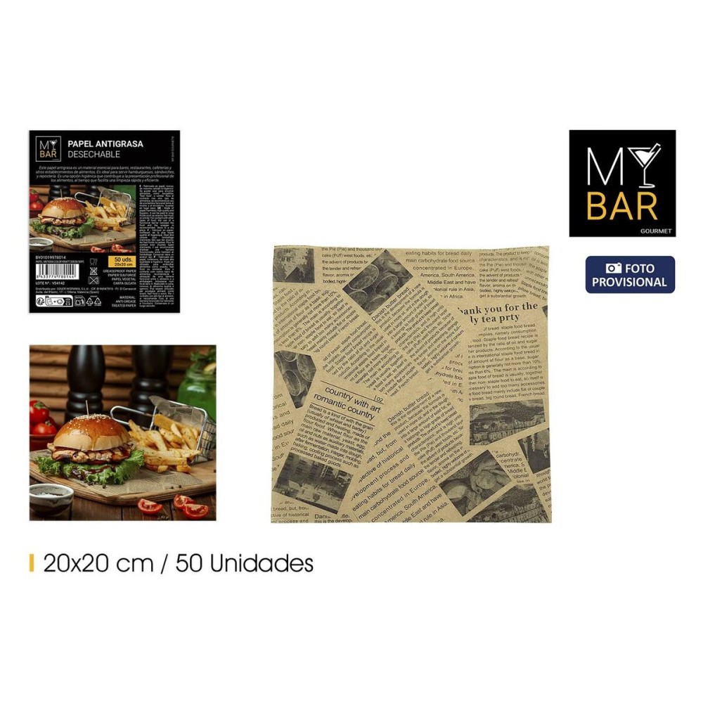 Kitchen Paper My Bar 20 x 20 cm (24 Units)