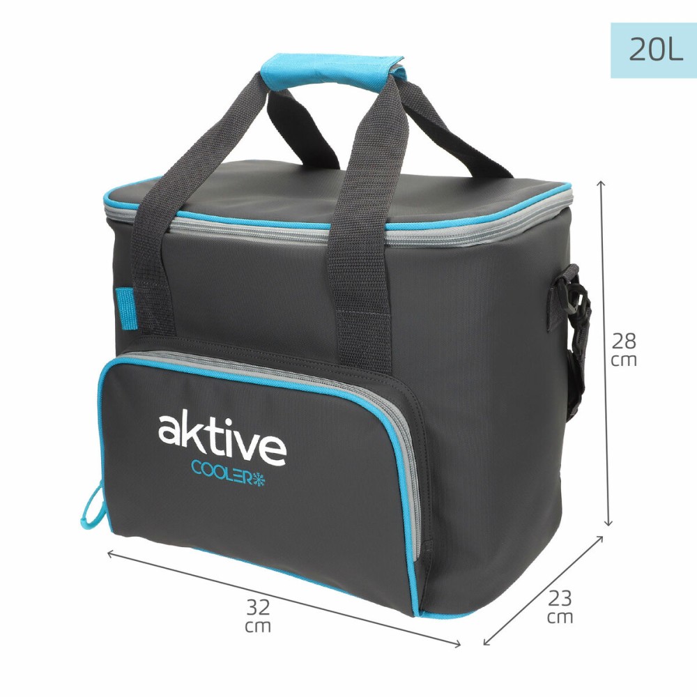 Tragbarer Kühlschrank Aktive 20 L 32 x 28 x 23 cm Schwarz (4 Stück)
