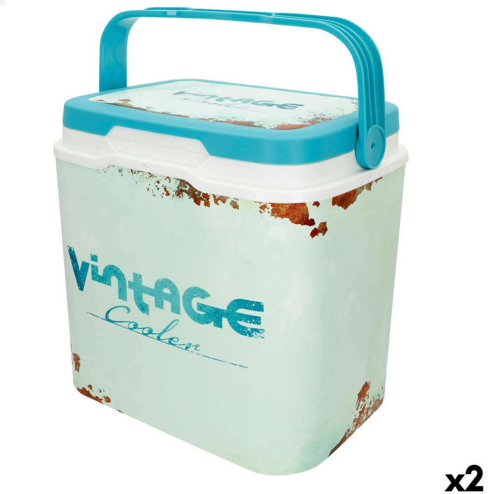 Robuste tragbare Kühlbox Aktive 24 L 37 x 35 x 27 cm Blau (2 Stück)