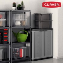 Schrank Curver Dunkelgrau Kunststoff 68 x 87 x 39 cm