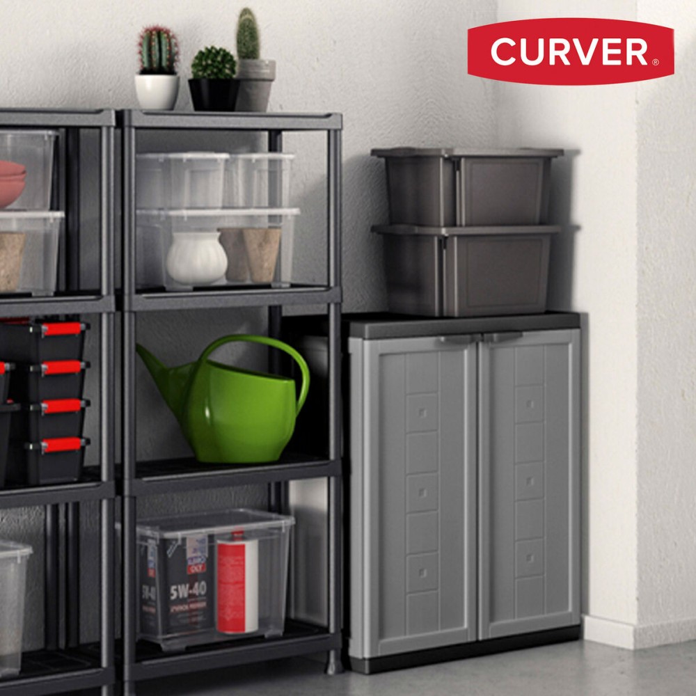 Schrank Curver Dunkelgrau Kunststoff 68 x 87 x 39 cm