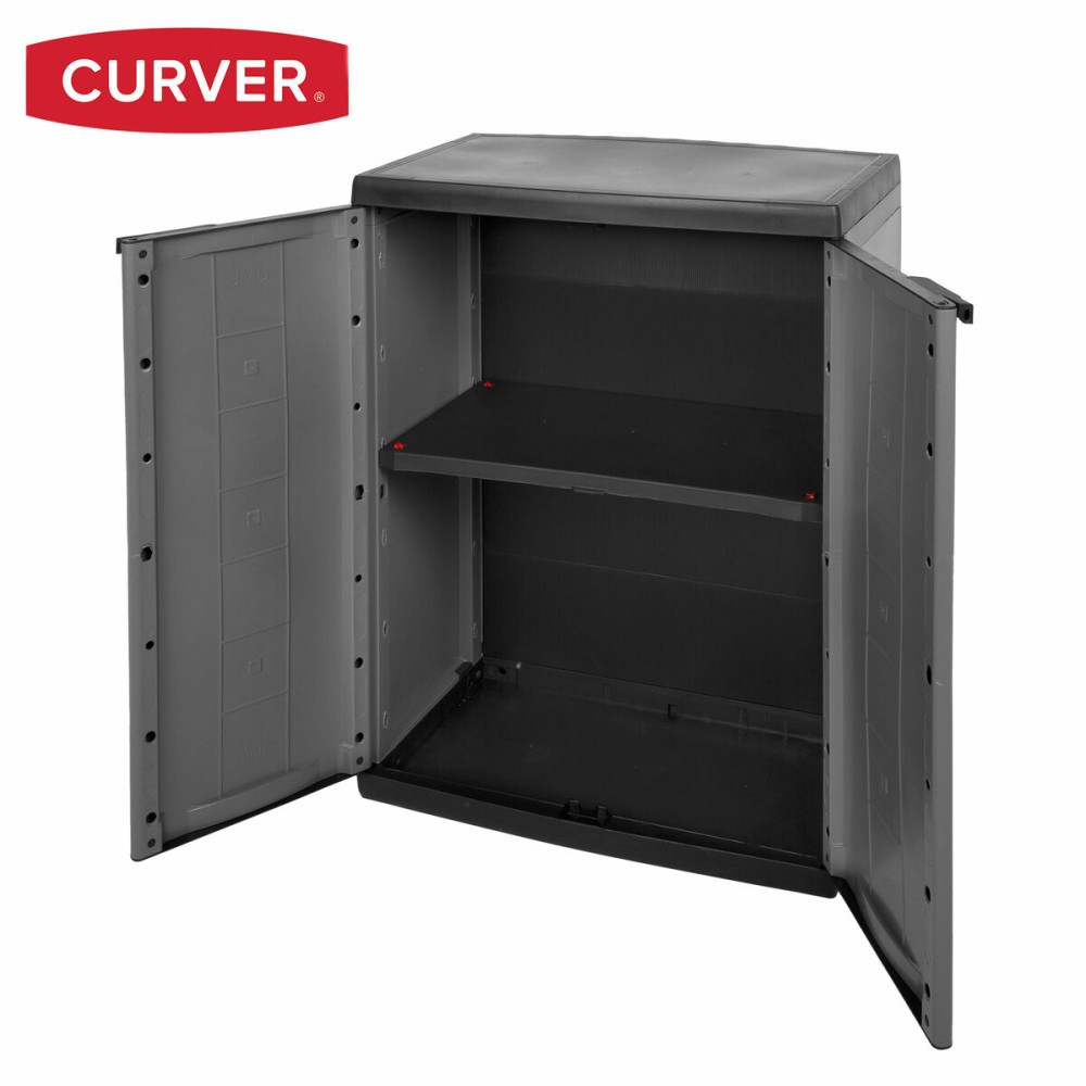 Schrank Curver Dunkelgrau Kunststoff 68 x 87 x 39 cm