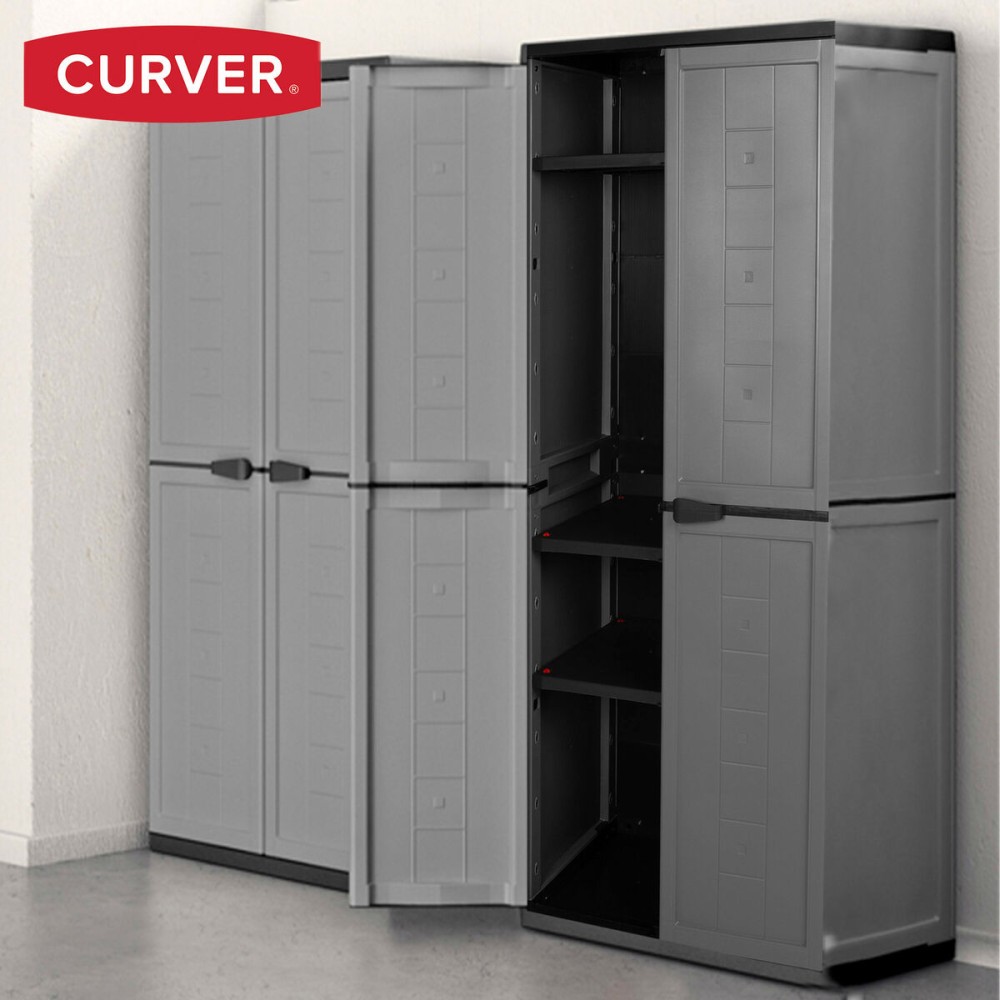 Schrank Curver Dunkelgrau Kunststoff 68 x 166 x 39 cm