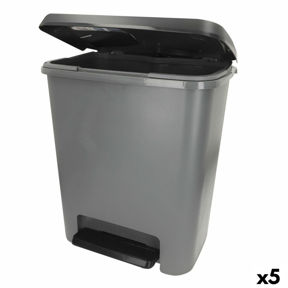 Mülltonne Curver Dunkelgrau Kunststoff 25 L (5 Stück)