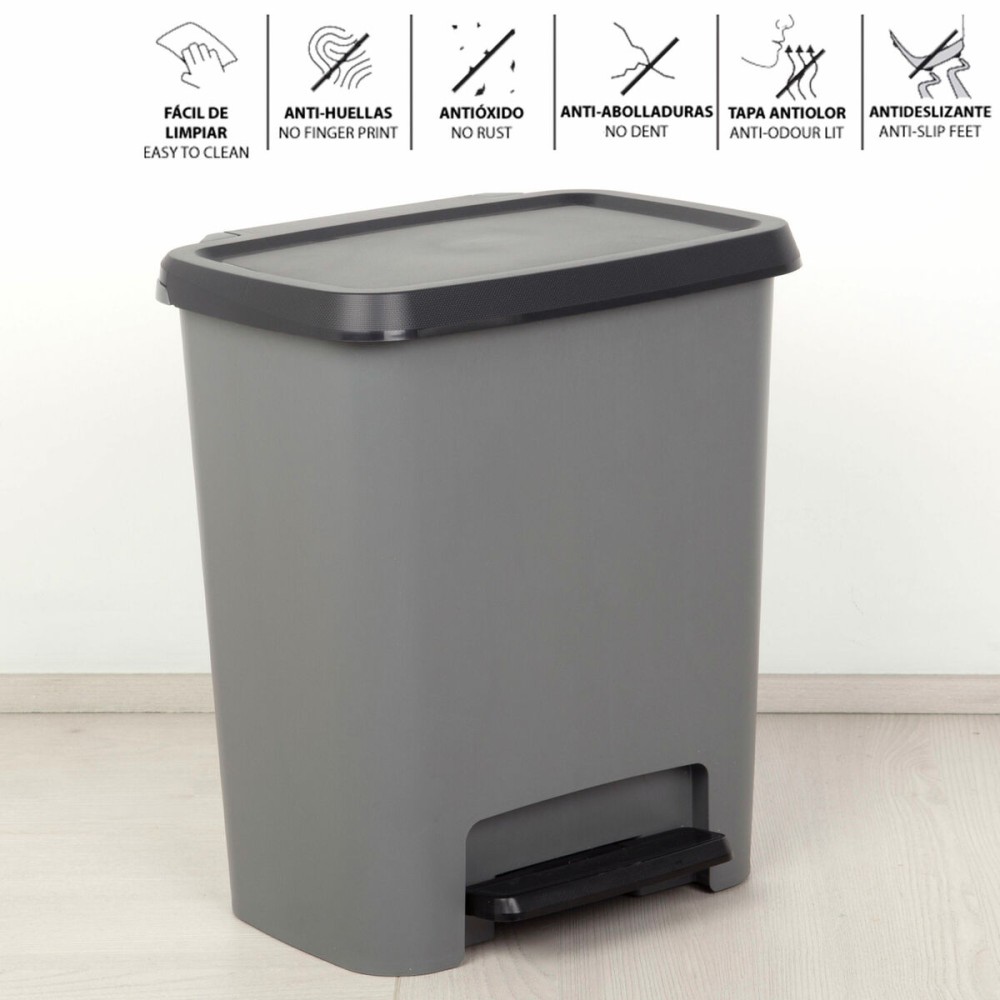 Mülltonne Curver Dunkelgrau Kunststoff 25 L (5 Stück)