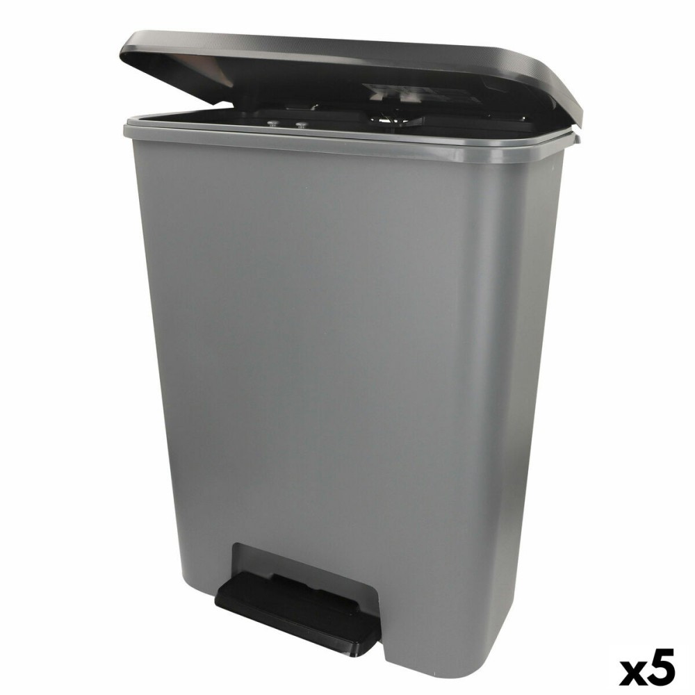 Mülltonne Curver Dunkelgrau Kunststoff 50 L (5 Stück)