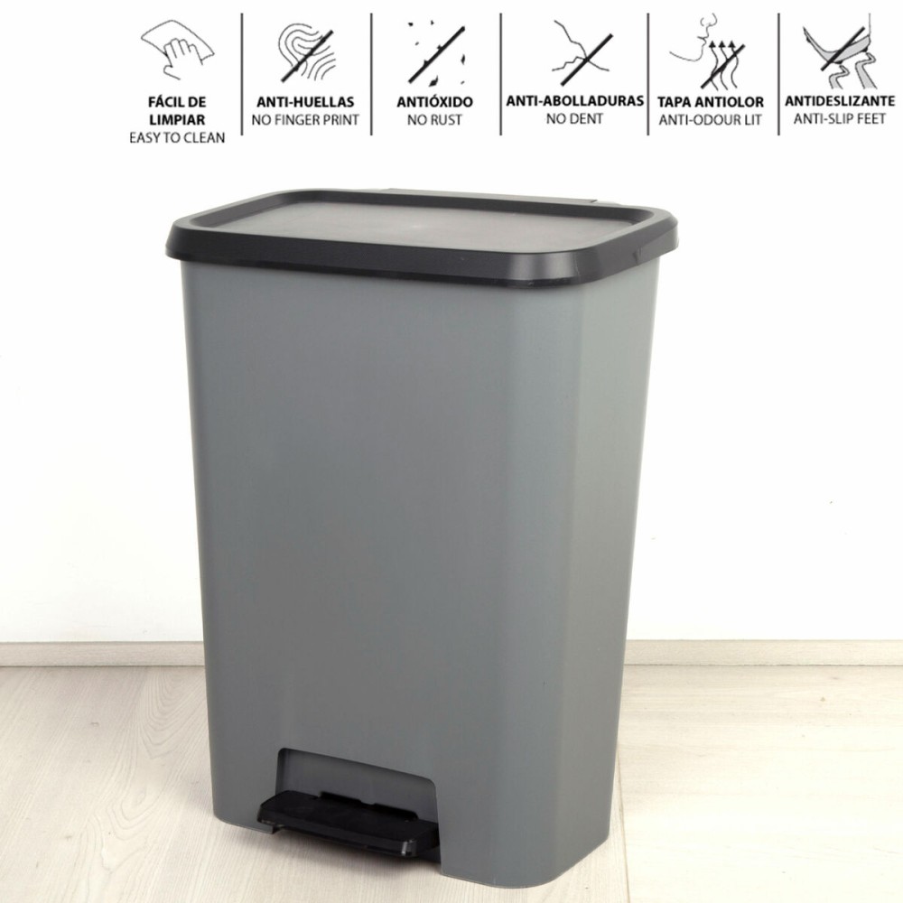 Mülltonne Curver Dunkelgrau Kunststoff 50 L (5 Stück)