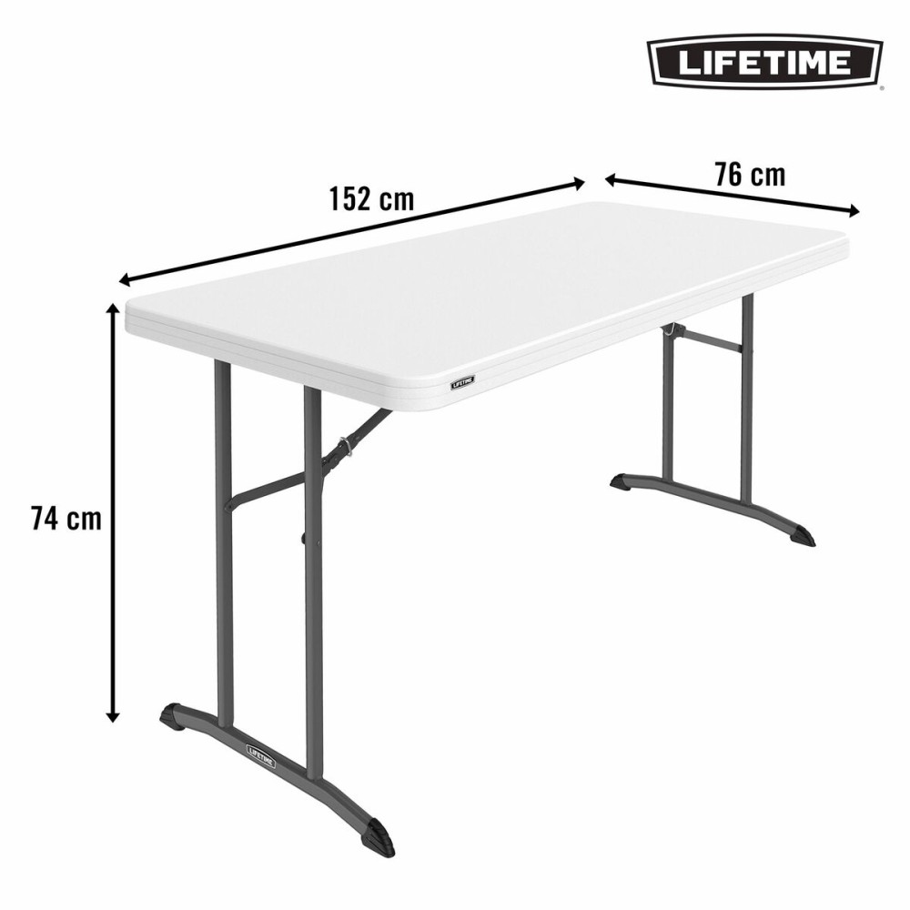 Table Klapptisch Lifetime Weiß 152 x 74 x 76 cm