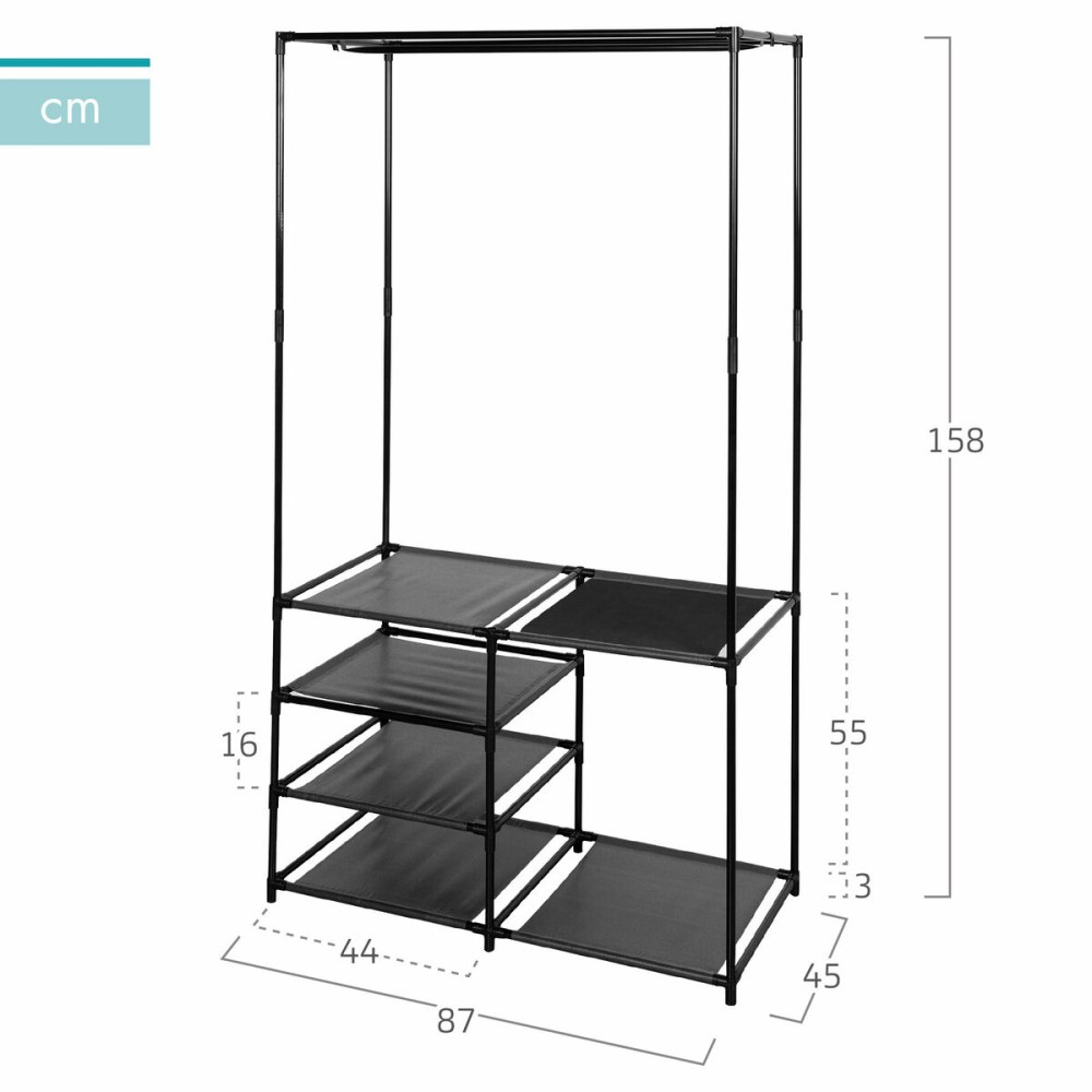 Porte-manteau Max Home Acier 87 x 158 x 45 cm (4 Unités)