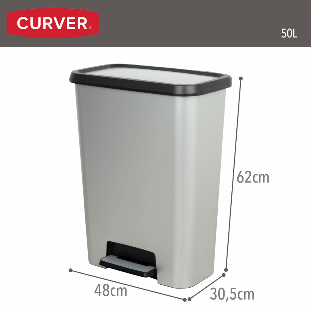 Mülltonne Curver Grau Kunststoff 50 L (5 Stück)