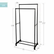 Garderobe Max Home Stahl Kunststoff 75 x 157 x 40 cm (4 Stück)